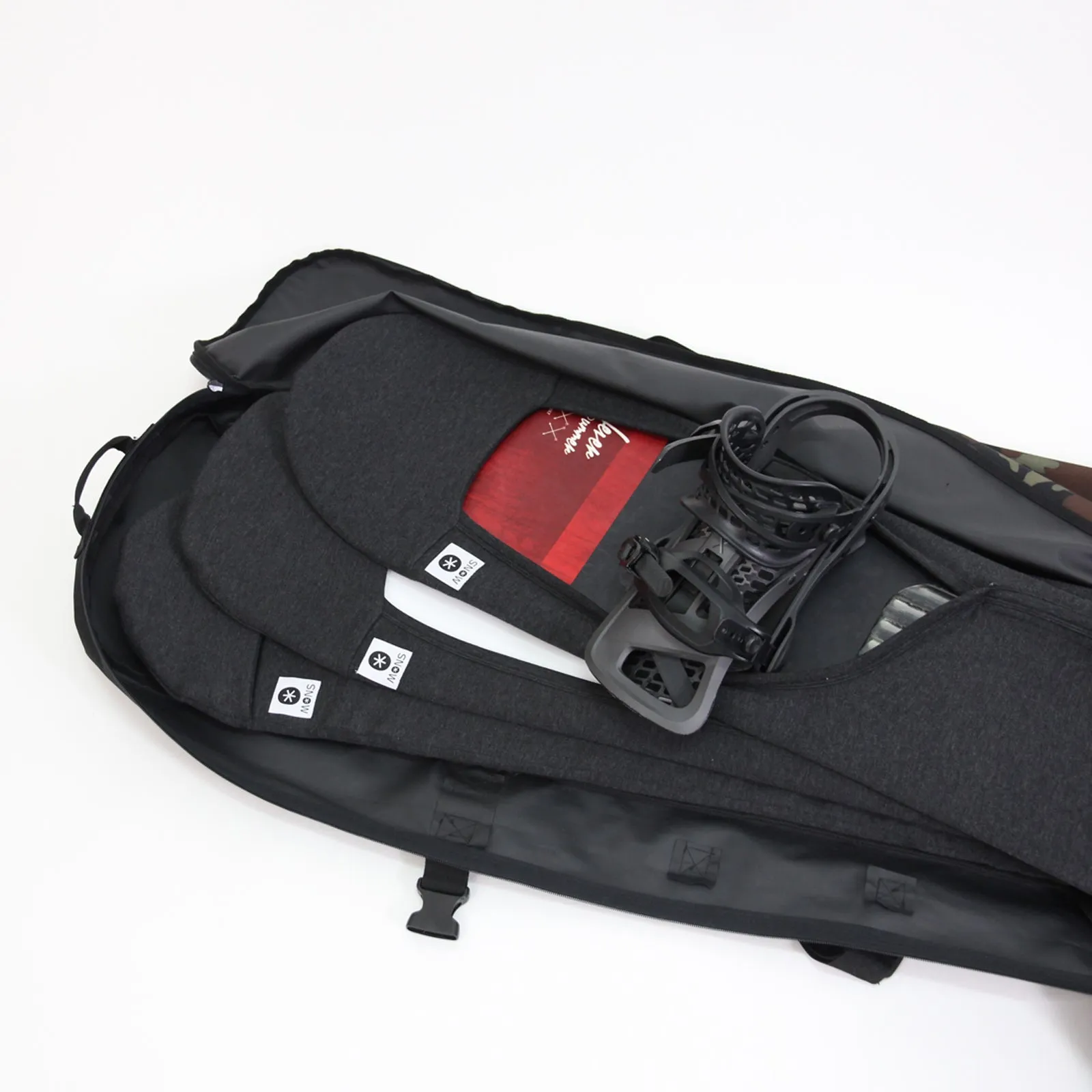 Twin Head Centred Stand Snowboard Sleeve/ Heather Black