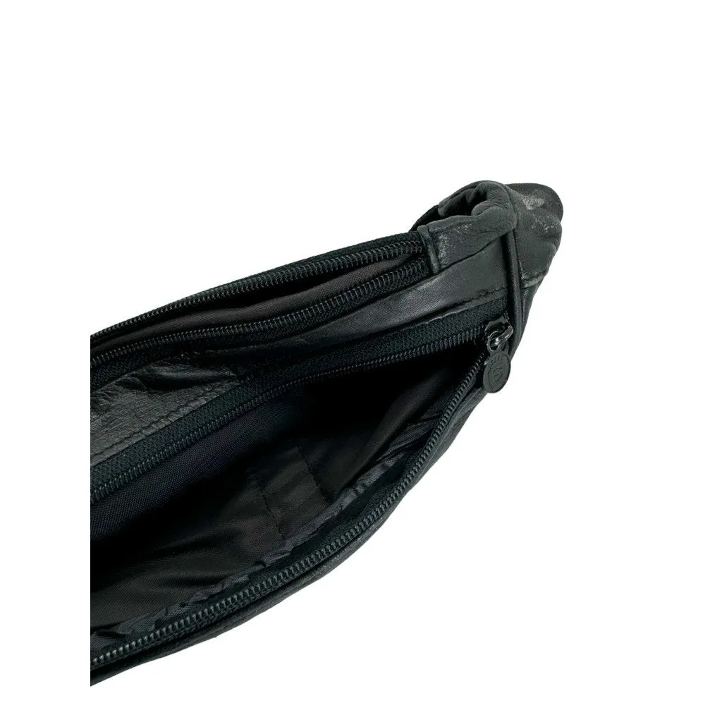 Vintage Soft Leather Crossbody Utility Waist Belt Bag