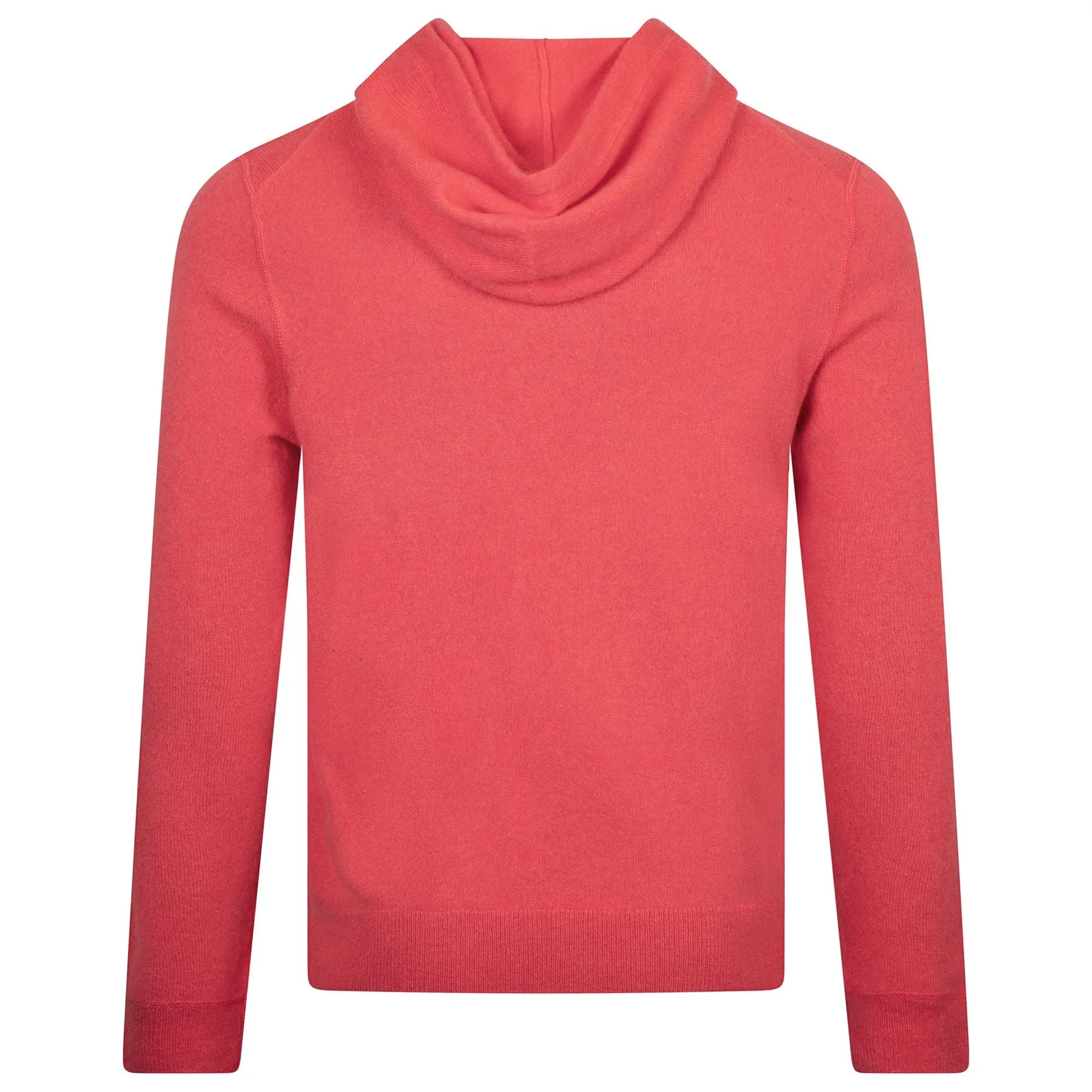 Washable Cashmere Hooded Sweater Medium Coral Heather - SS24