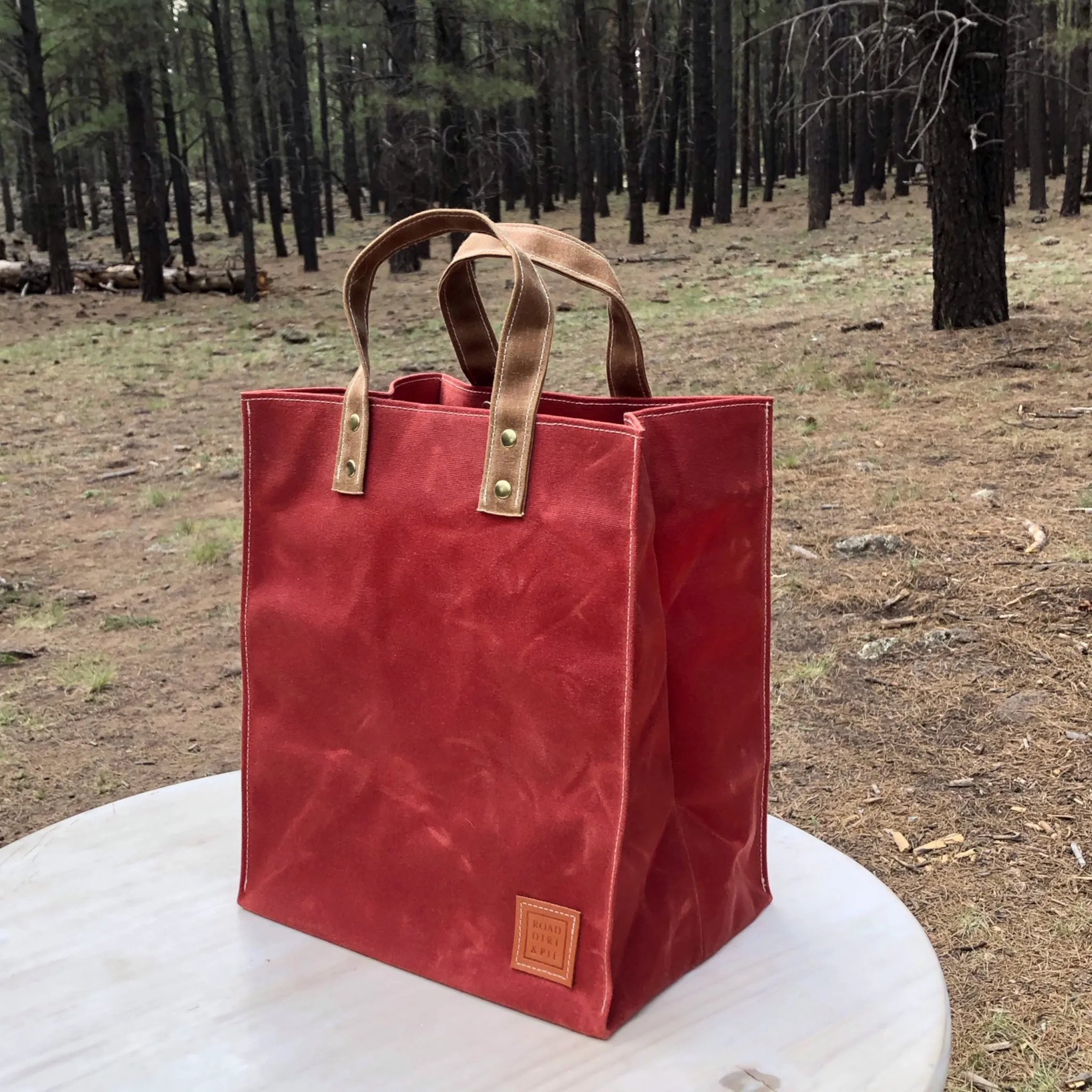 Waxed Canvas Reusable Shopping Bag - All Color Options