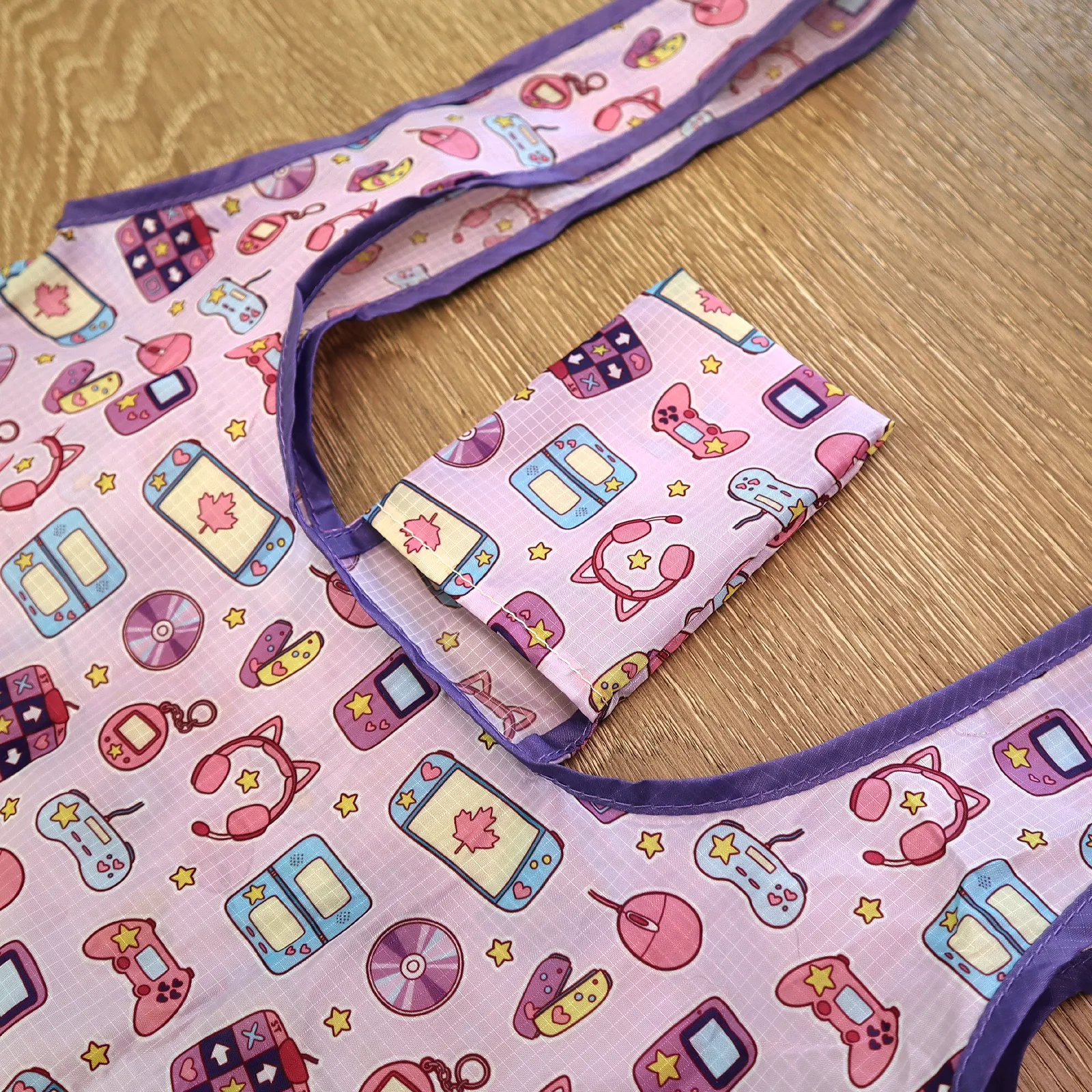 WHOLESALE "Video Game" Reusable Nylon Bags - 10 Pieces