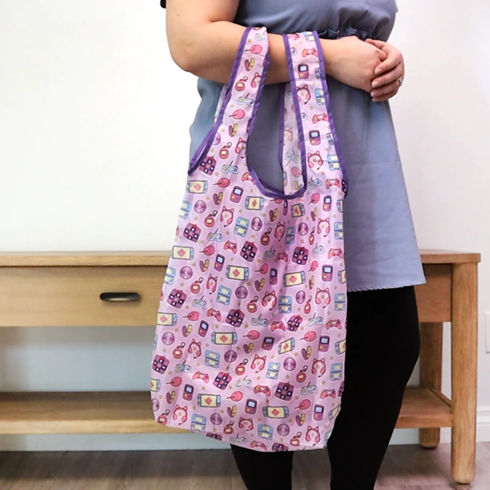 WHOLESALE "Video Game" Reusable Nylon Bags - 10 Pieces