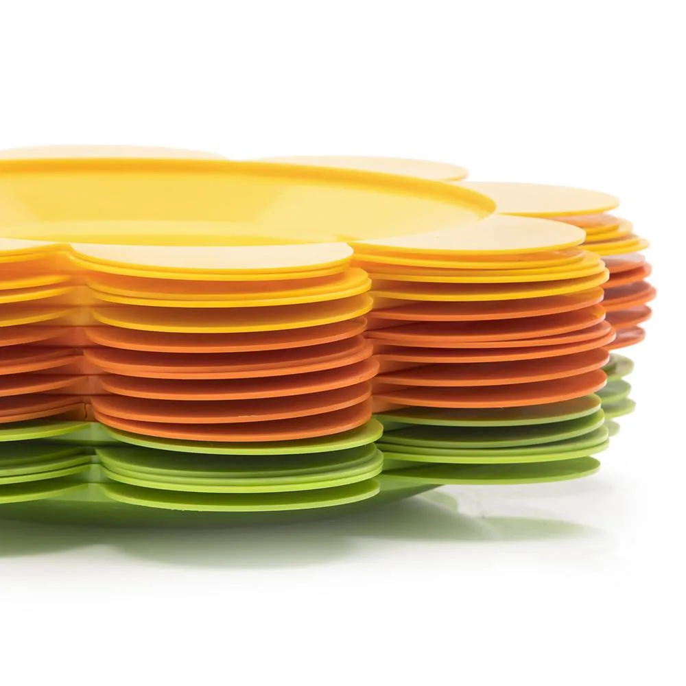 Yellow Flower Plates